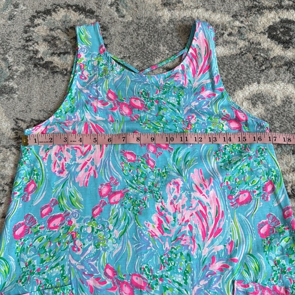 Lilly Pulitzer Kristen Colorful Sleeveless Dress with Ruffle Hem - Picture 11 of 12